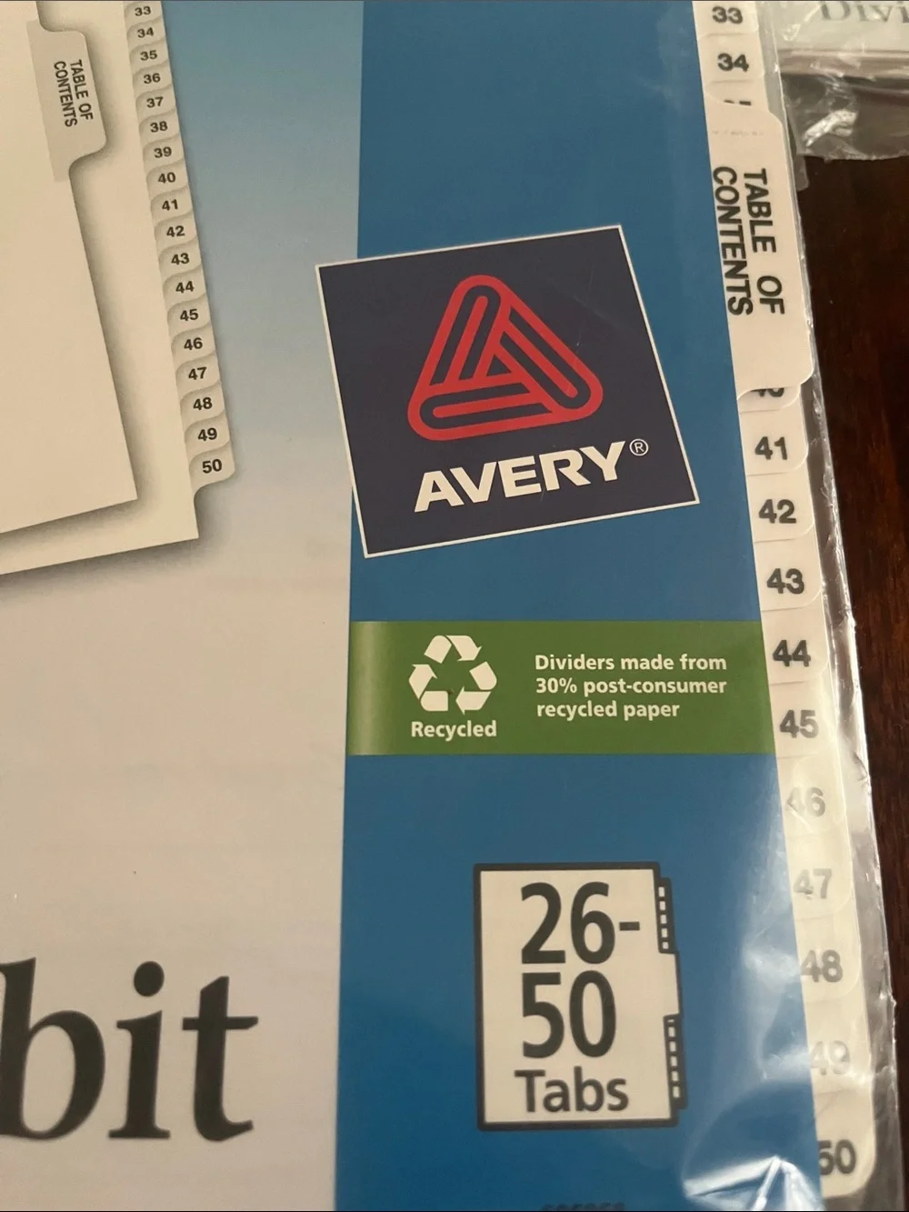 Avery branded legal